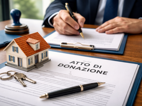 Immobili provenienti da donazione