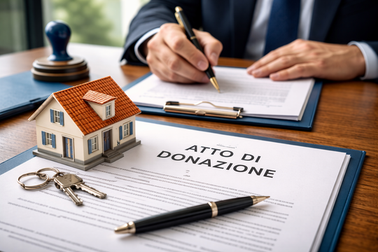 atto notarile immobili provenienti da donazione riforma 2025